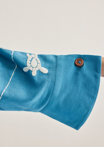 Meet Me By The Sea Handwoven Twill Shirt