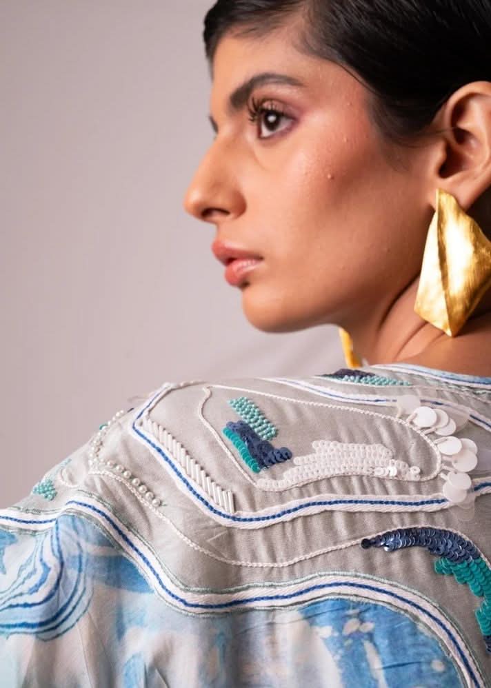 A Model Wearing Multicolor Modal Silk Dakota Jumpsuit, curated by Only Ethikal