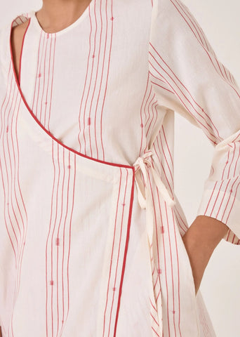 Milovat Red Stripe Wrap Tunic
