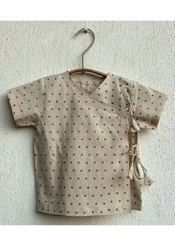 Unisex Organic Zoo Bag - Indigo Raidana And Check Angarakha & Pants