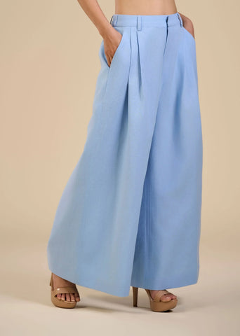 Blue Rose Flared Pants