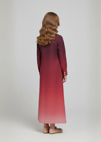 Zahra Ombre Mini Shirt Dress