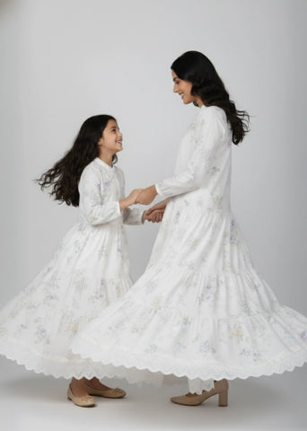 Pastel Garden Ruffle Maxi | Mom & Me Duo Set