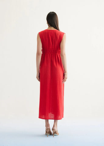 Ocean Nights Handwoven Kala Cotton Maxi Dress