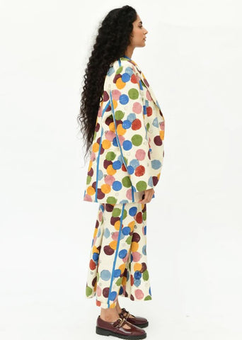 A Model Wearing Multicolor Organic Cotton Void Panzo Set , curated by Only Ethikal