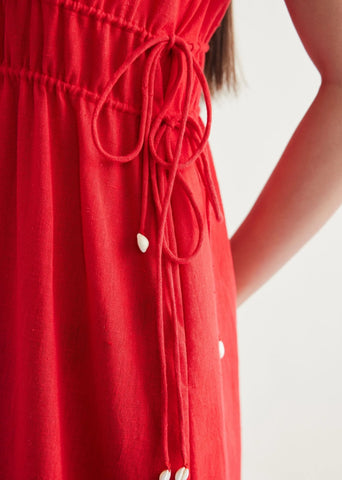 Ocean Nights Handwoven Kala Cotton Maxi Dress