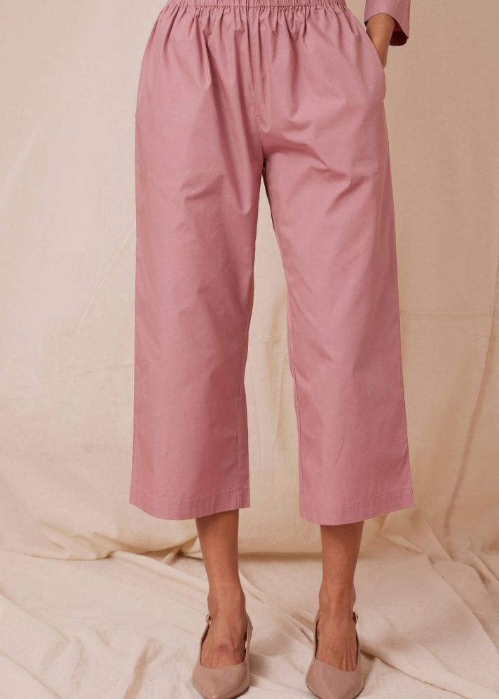A Model Wearing  Cotton Natsu Set - Rose , curated by Only Ethikal