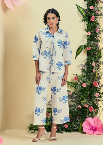 Off White Rhea Co-Ord Set