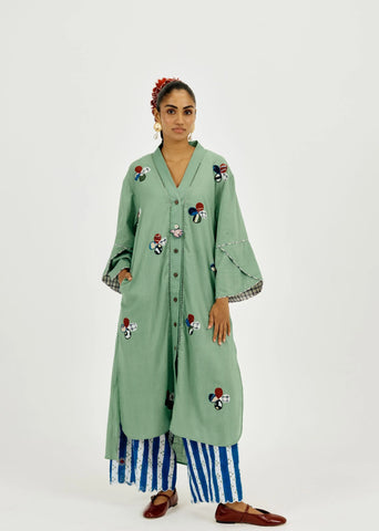 Emi Long Tunic- With Bird Charm