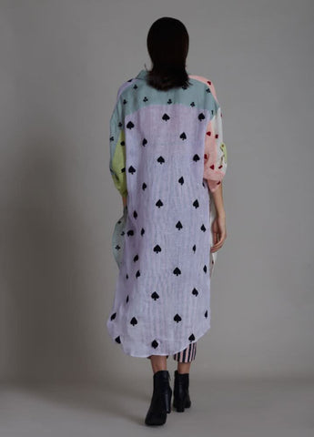 A Model Wearing Multicolor Linen Deck Shirt, curated by Only Ethikal