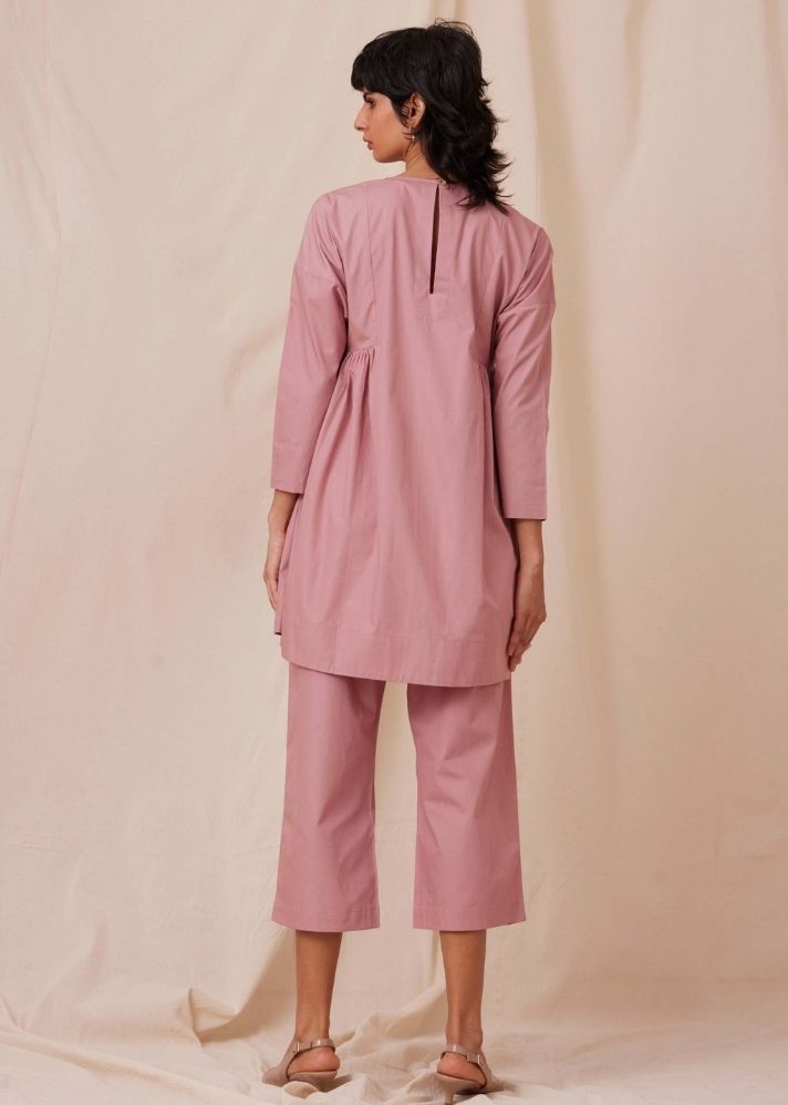 A Model Wearing  Cotton Natsu Set - Rose , curated by Only Ethikal