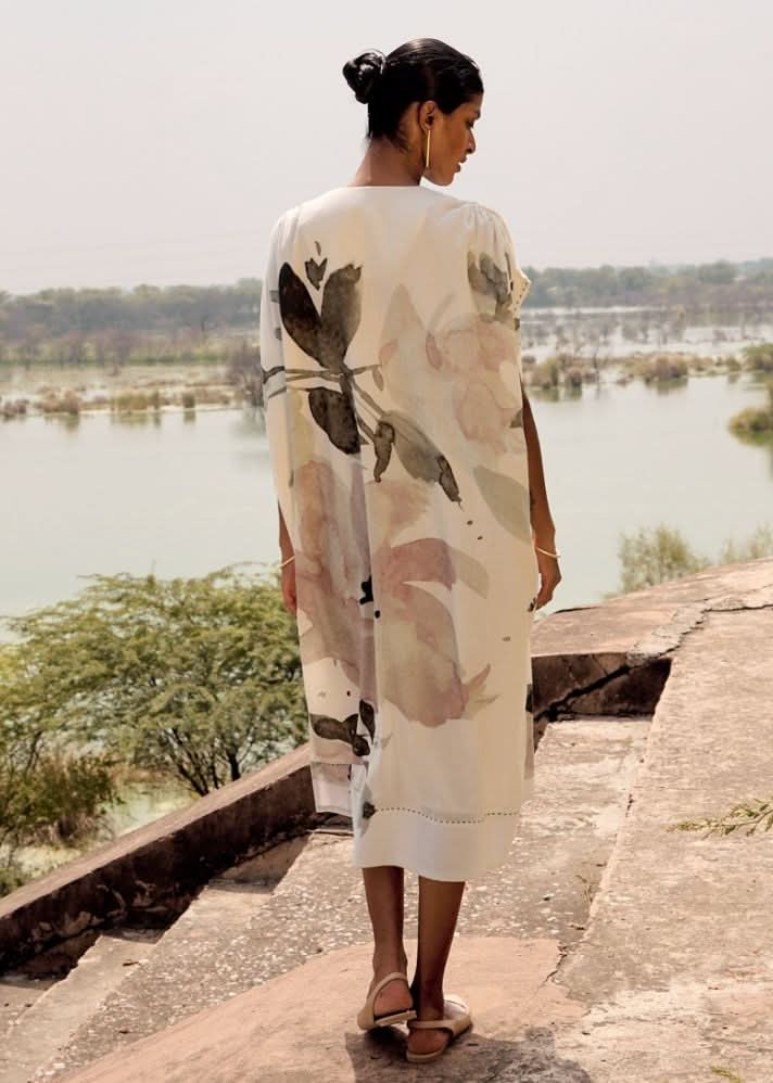 A Model Wearing Multicolor,Pure Cotton Elaenia Co-ord Set,curated by Only Ethikal