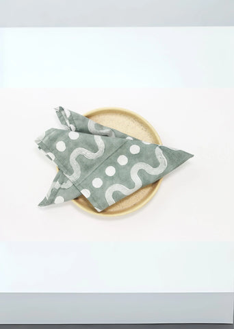 Grey Sustainable Table Napkin- Set Of Four