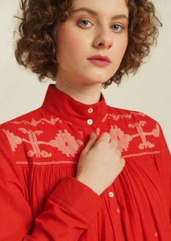A Model Wearing Pink Pure Cotton Royale XIV, curated by Only Ethikal