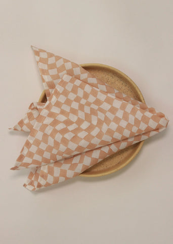 Peach Sustainable Table Napkin- Set Of Four