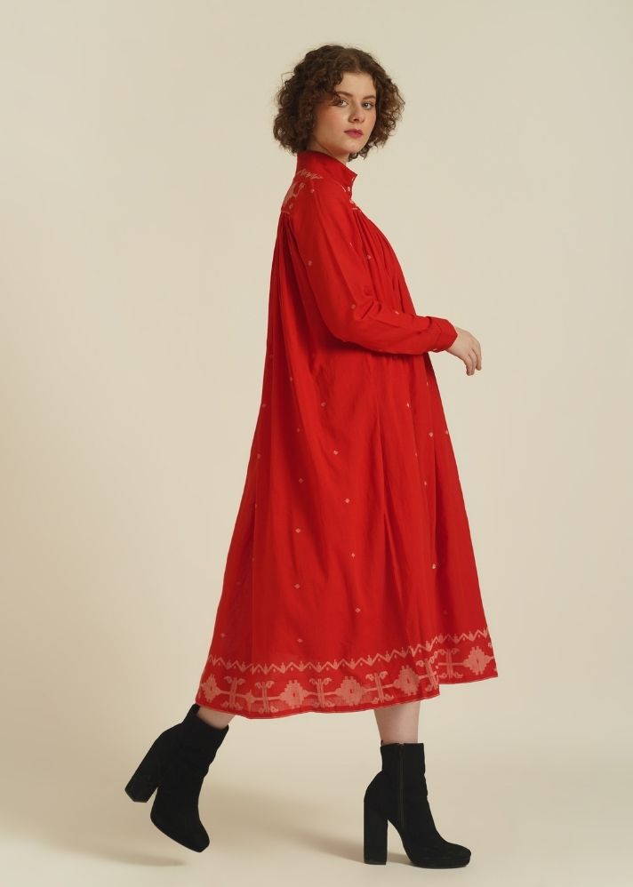 A Model Wearing Pink Pure Cotton Royale XIV, curated by Only Ethikal