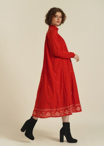 A Model Wearing Pink Pure Cotton Royale XIV, curated by Only Ethikal