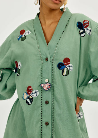 Emi Long Tunic- With Bird Charm