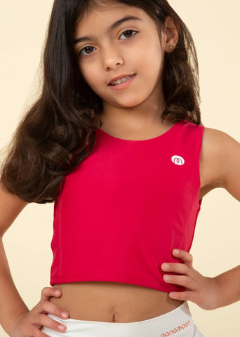 Lively Fushia Flow Crop Top