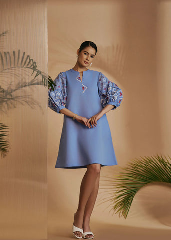 Origani Blue Rainforest Tunic Dress
