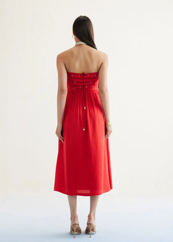 Dreamy Summer Tencel Tube Dress