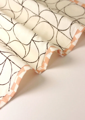 Art Deco Style Sustainable Table Linen Set- Placemat & Napkin- Set Of Two