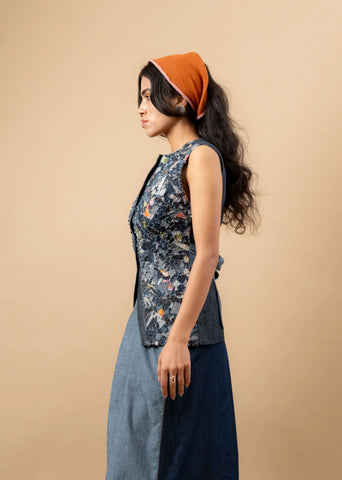 Ida Upcycled Denim Waistcoat
