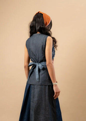 Ida Upcycled Denim Waistcoat