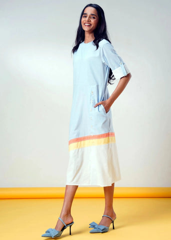Horizon Glow Handloom Cotton Dress