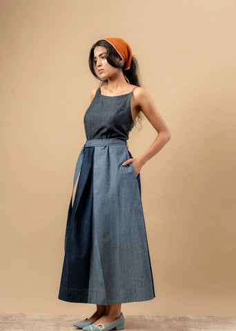 Louisa Upcycled Denim Dress
