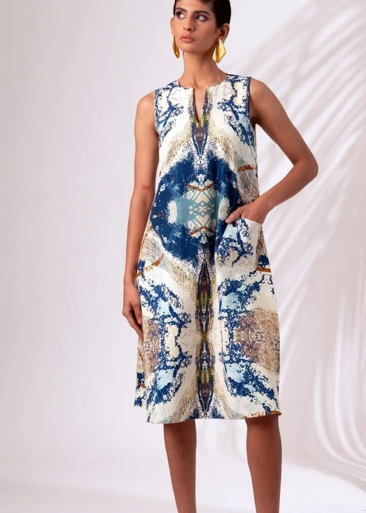 A Model Wearing Multicolor Cotton Twill Fogo Co-Ord Set, curated by Only Ethikal