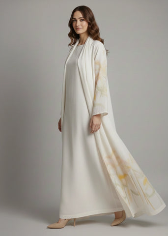Palm Whisper | Printed Linen Overlay