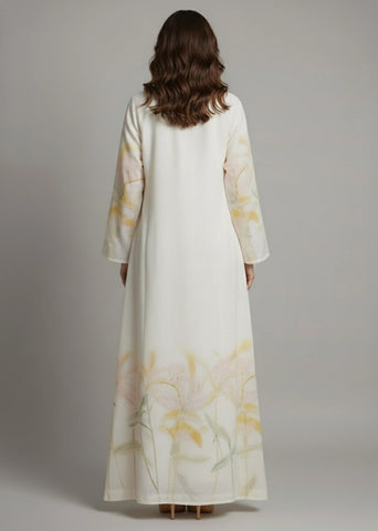 Palm Whisper | Printed Linen Overlay
