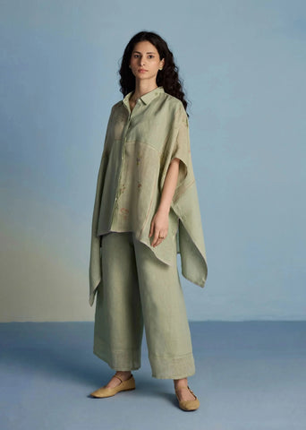 Osho Patchwork Kaftan Co-Ord Set-Mint
