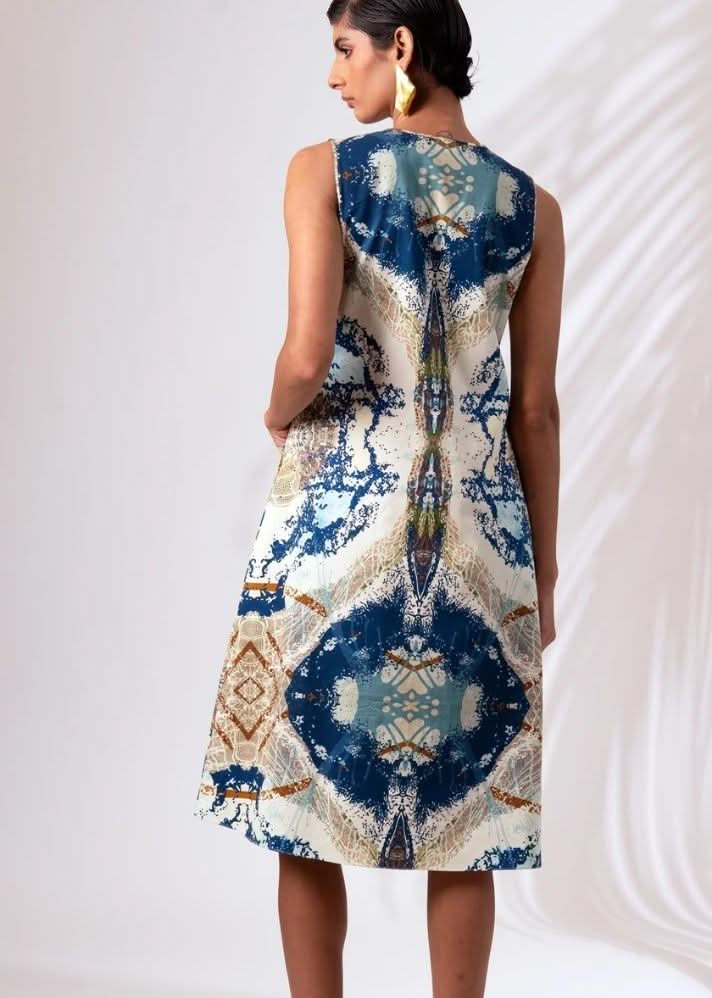 A Model Wearing Multicolor Cotton Twill Fogo Co-Ord Set, curated by Only Ethikal