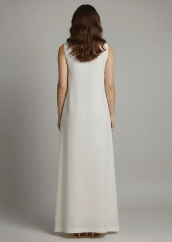 Palm Whisper | Linen Overlay & Dress Set