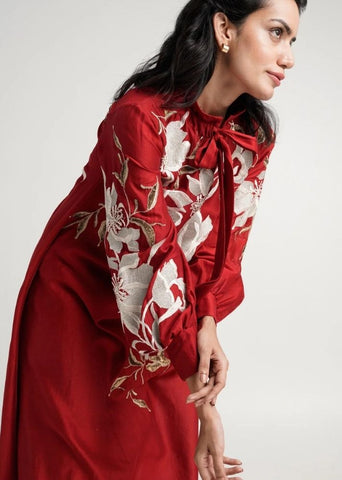 A Model Wearing Multicolor Pure Cotton Aspenmidi Dress, curated by Only Ethikal