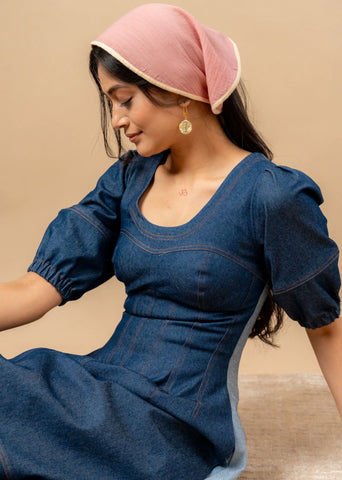 Isabelle Upcycled Denim Dress