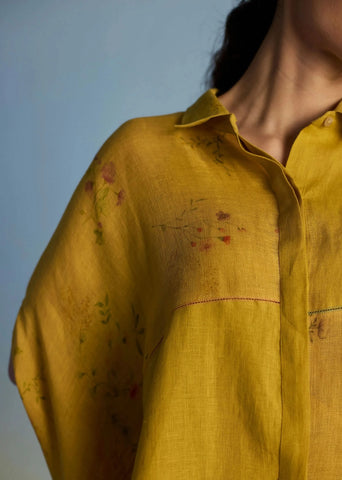 Osho Patchwork Kaftan Co-Ord Set-Ochre