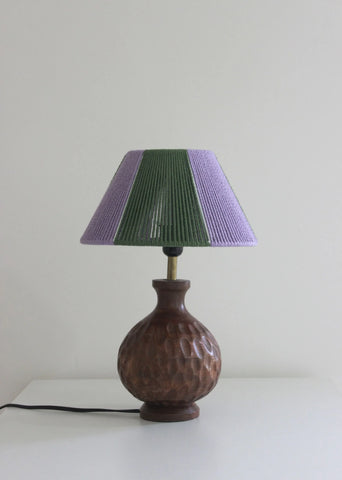 Handmade Taper Lampshades- Purple And Green