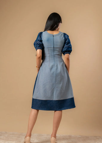 Isabelle Upcycled Denim Dress