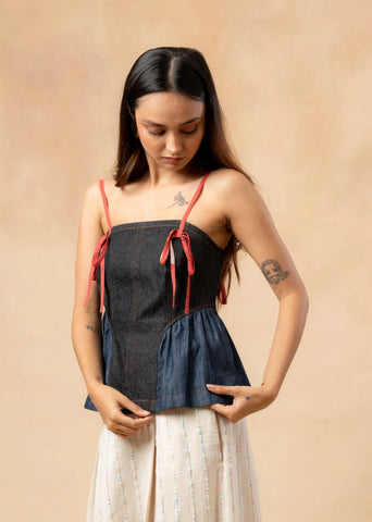Sunhat Spell Denim Top