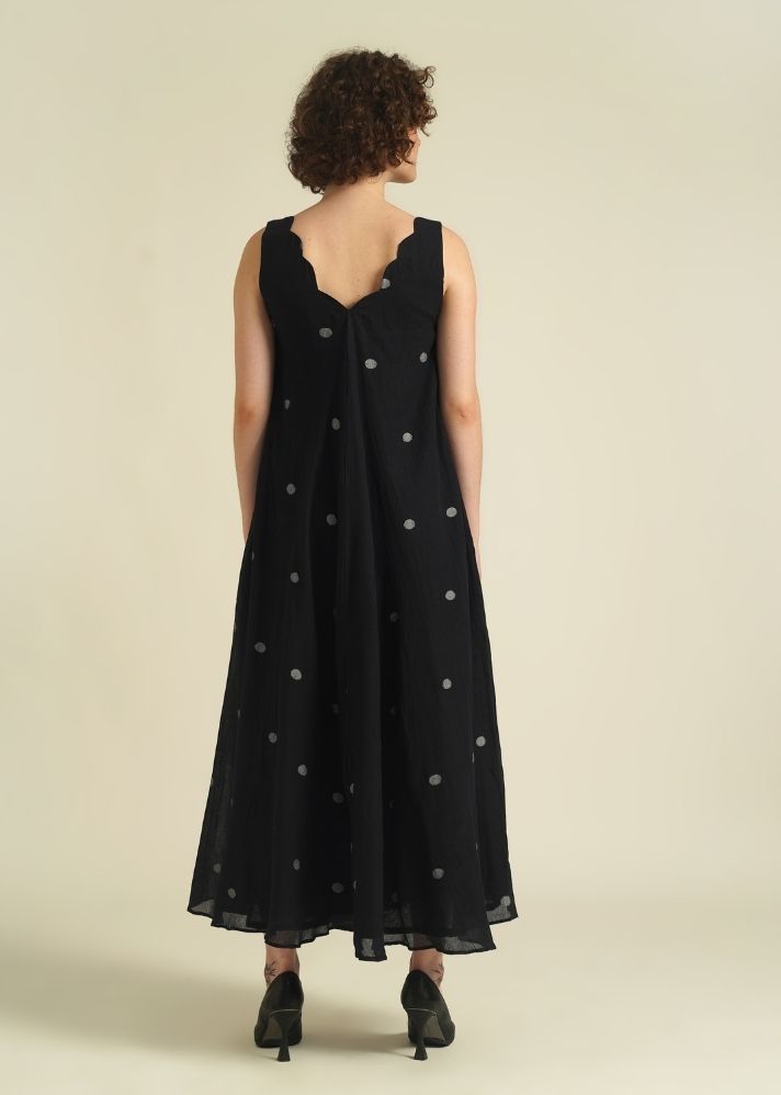 A Model Wearing Black Pure Cotton Royale XIX, curated by Only Ethikal