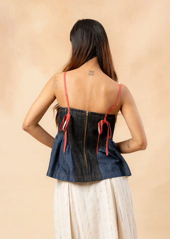 Sunhat Spell Denim Top