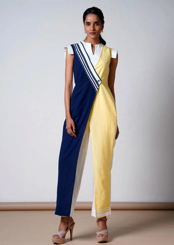 Moonstone Cotton Denim Jumpsuit