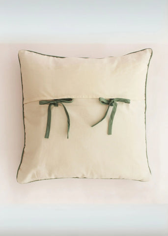 Wildflower Block Printed Cotton Cushion Cover