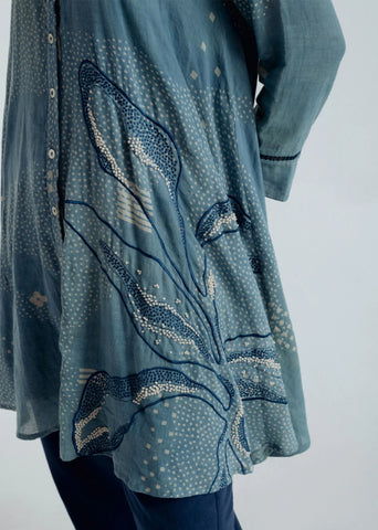 Indigo Flare Shirt