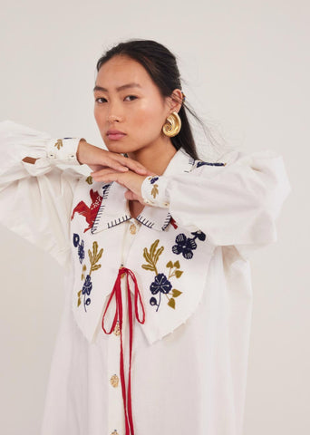 Kiji Shirt Dress And Bib Set