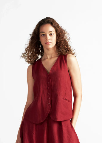 Afternoon Affair Crimson Co-Ord Set