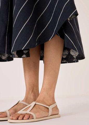 Boga Black Striped Skirt